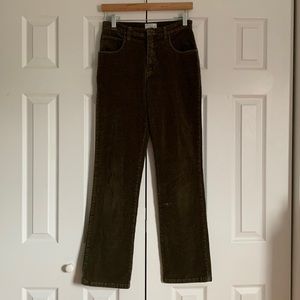 French Dressing Olive Corduroys